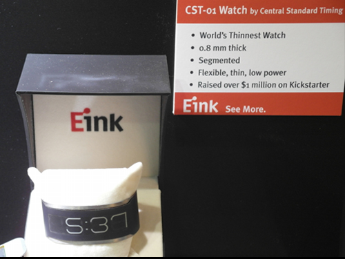 E-ink推出的穿戴式顯示器 厚度僅0.8mm