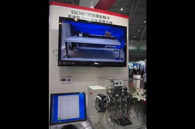 Mitsubishi Electric展示之SSCNET網路運動軸卡高速取/放控制系統