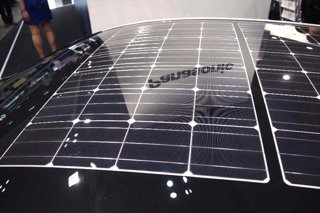 世界首創，PANASONIC HIT模組可以利用太陽能的發電當作汽車的驅動電源