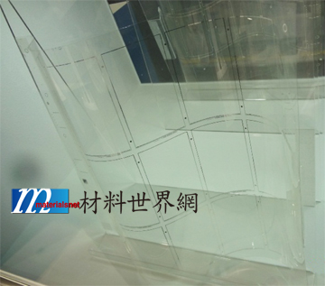 圖十三、Nitta 公司展示以感溫膠帶所製作的可撓式元件