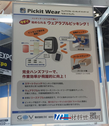 圖七、日本GOV發展利用智慧型手錶與具備RFID的手套進行物料管理