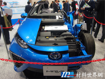 圖十一、Toyota公司展示的MIRAI氫燃料電池車