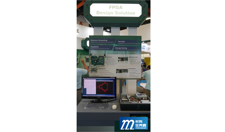 圖八、瑞利軍工展示FPGA解決方案，是與Intel/Altera合作開發的產品