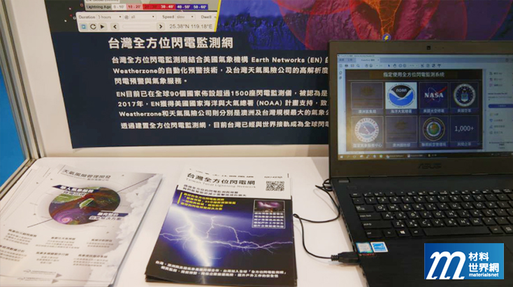 圖十二、台灣全方位閃電監測網能監測落地與雲中的閃電，提前30分鐘進行預警