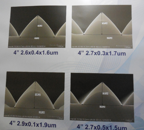 圖六 德晶科技主力4吋 PSS展品具價格競爭力