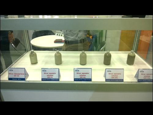 N&b 展示之各種不同奈米銀線產品溶液