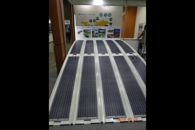 韓國i-solar展示之可撓式矽晶模組封裝技術