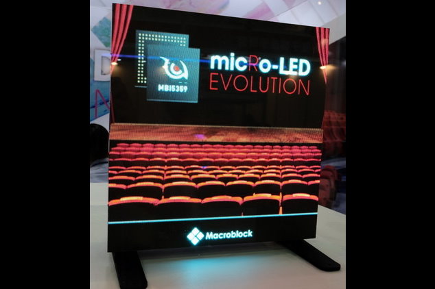 國星光電展示的Macroblock Mini-LED顯示器模組