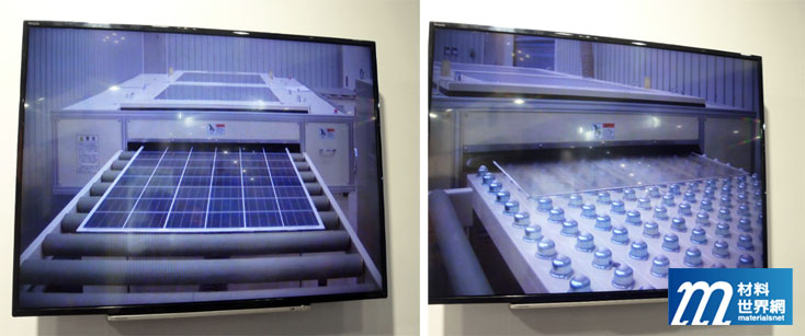 圖五、Toshiba 環境工程的設備熱解膠分離玻璃流程