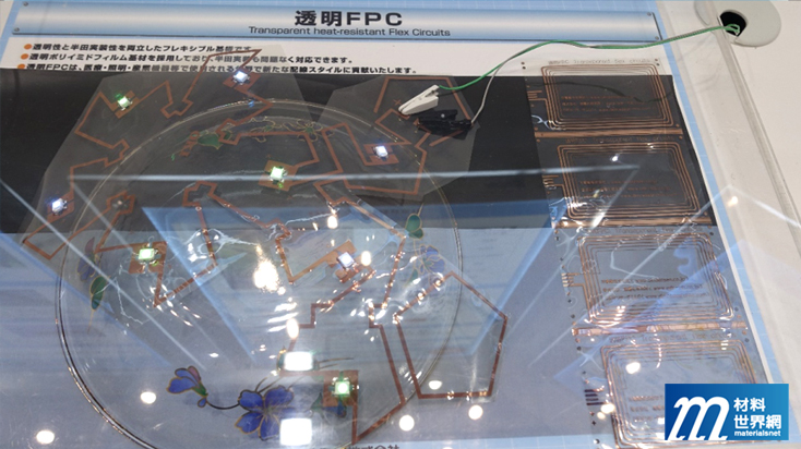 圖十、沖電線展出的透明FPC