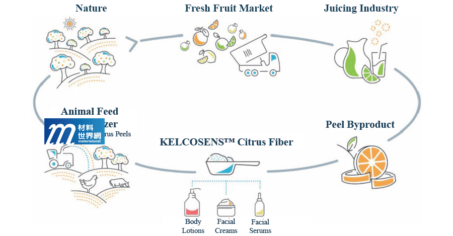 圖三、CP Kelco公司鏈結果汁公司的柑橘循環經濟