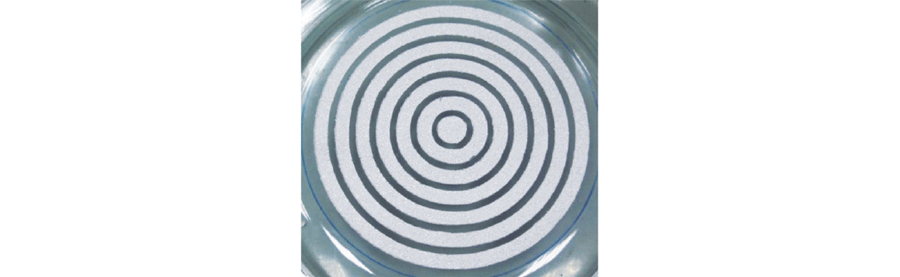 圖七、利用熔射技術於玻璃表面製作導磁性塗層後的外觀